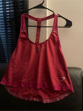 Gymshark T-bar Vest Tank Top  Maroon Size Medium NWOT RARE